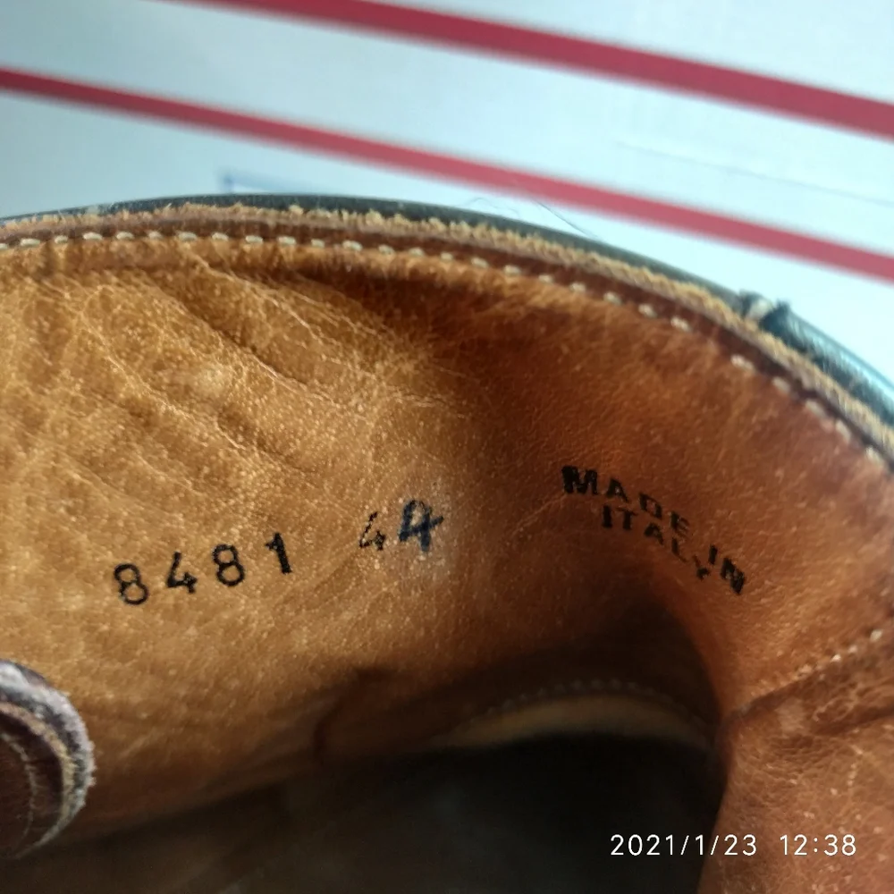Elia Maurizi lace‎ up ankle boots brown sz 11 @A8
